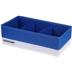 PANTONE™ - Ruimtebesparende organizer en laden, 2 stuks, 3 vakken voor wasgoed en kleding, organizer voor laden voor badkamer, slaapkamer, opslag, scheidingswanden voor