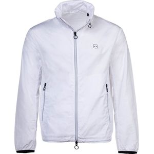 Armani Exchange - Witte Zip-Up Jas - Heren - Polyester
