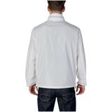 Armani Exchange - Witte Zip-Up Jas - Heren - Polyester