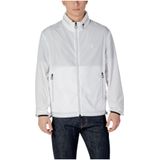Armani Exchange - Witte Zip-Up Jas - Heren - Polyester