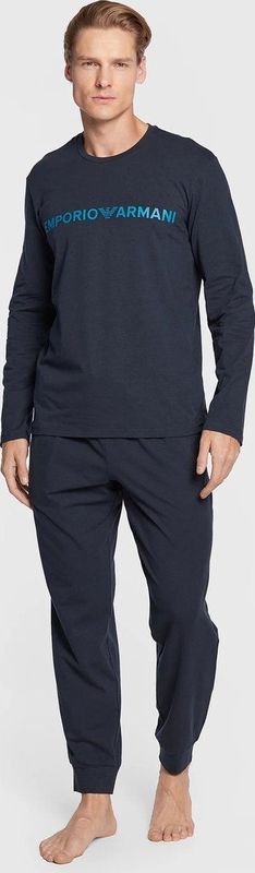 Emporio Armani - Lange Herenpyjama - Ronde Hals - Losse Pasvorm