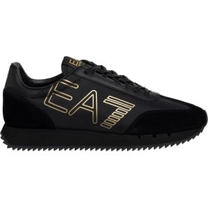 EA7 Herensneakers Zwart goud training