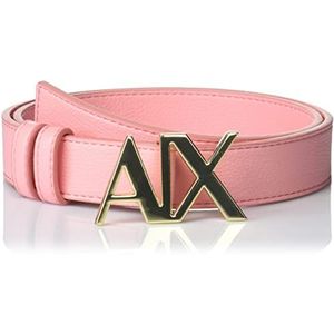 Armani Exchange Gesp met logo, riem voor dames, Roze schaduw