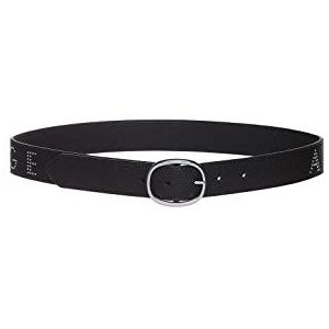 Armani Exchange Dames Studs Extended Logo Belt, Zwart, XS