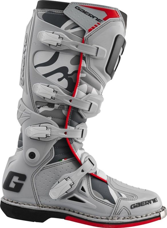 Gaerne - Fastback Endurance - Crosslaarzen - Camo-Wit-Grijs - PU-Materiaal