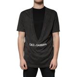 Dolce & Gabbana - Crew Neck T-shirt - Zwart - Katoen - Korte Mouwen