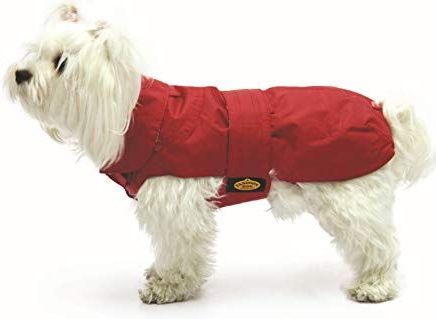 Hundemantel mit Kunstpelz-Futter - Rot - 100 cm - Fashion Dog