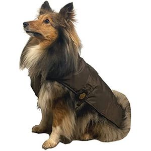 Fashion Dog Hondenregenjas met fleece voering - bruin - 36 cm