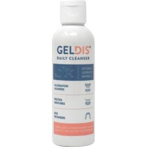 GELDIS® Daily Cleanser - Geldis Sanitizing and Whitening Cleansing Gel voor de dagelijkse hygiëne van transparante maskers Orthodontische apparaten Tandprothesen en beten (100 ml 1 stuk)