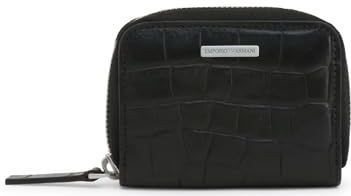 Emporio Armani - Portefeuille - Y4R184-YDE7E-80001-BLACK - Heren - Black