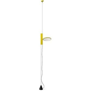 Flos Plafondlamp Ok van aluminium in de kleur geel 18W, afmetingen: kabellengte: 400cm, diameter lamp: 20cm, F4640019