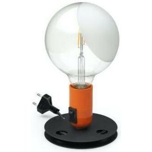 FLOS Lampadina - Tafellamp - Oranje - Zwarte Voet - LED