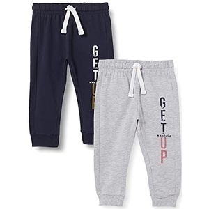 Chicco Set fleecebroeken met lange mouwen , Sportbroek Kinderen en tieners, Blauw, 18 maanden (pakket van 2)