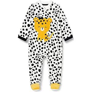 Chicco, Chenille jumpsuit met voet, Uniseks 0-24, Grijs (388), 0 maanden