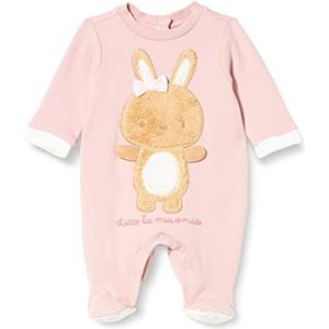 Chicco, Katoenen jumpsuit met voet, Meisje 0-24, Roze (408), 6 maanden