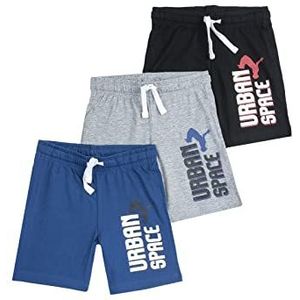 Chicco Set korte shorts van katoen, Broeken Kinderen en tieners, Blauw, 7 jaar (pakket van 3)