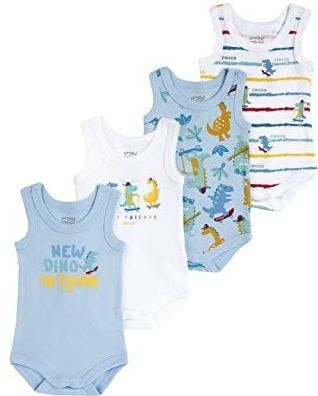 Chicco set van 4 mouwloze body's voor jongens. Maat 56