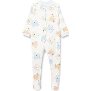 Chicco Katoenen overall met voet, pantoffels voor baby's en peuters, uniseks, baby, Lichtblauw (918)