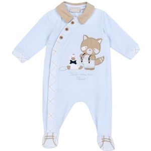 Chicco Jumpsuit Met Opening Aan De Voorkant baby-jongens, Lichtblauw (1), Preemie, Design in Italië