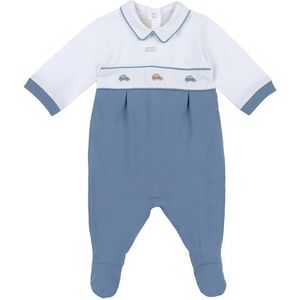 Chicco Jumpsuit Met Opening Aan De Achterkant baby-jongens, Blauw (1), Preemie, Design in Italië