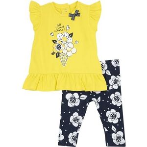 Chicco 2-Delige Set Met T-Shirt En Legging meisjes, Giallo, 9M, Design in Italië