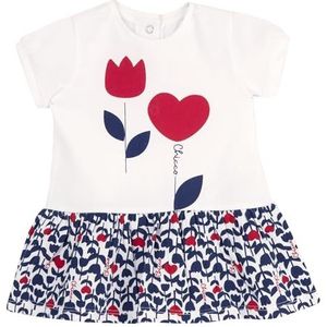 Chicco - Baby Meisje - Kortemouwige Jurk - Maat 68
