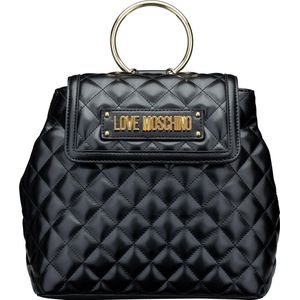Love Moschino New Shiny Quilted Dames Rugzak - Black