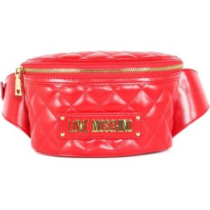 Love Moschino New Shiny Quilted Dames Heuptas - Rood