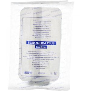 Euroderm Plus wondverband 8cmx15cm 1 stuks