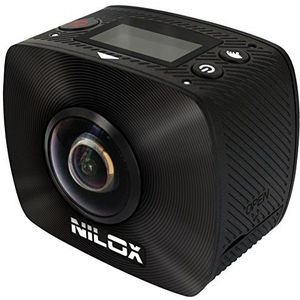 Nilox, Action Cam EVO 360, Full HD 1920x960p, 30fps, 4,5MP, 360° opname, zwart