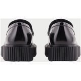 ARMANI EXCHANGE - Loafers - Zwart - Lakleer - Blokhak - Ronde Neus