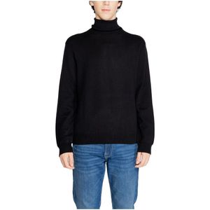 Armani Exchange - Gebreide Coltrui - Zwart - Katoen/Viscose