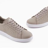 EA7 - X8X001_XCC51 - Sportschoenen - Beige - Leer - Casual - Sportief
