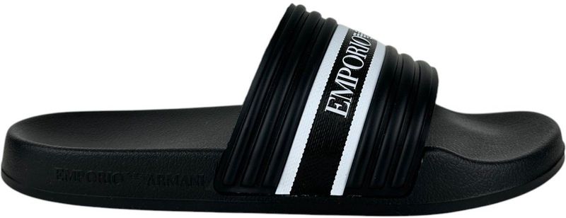 Emporio Armani - XVPS14_XR277 - Teenslippers - Zwart - Plat