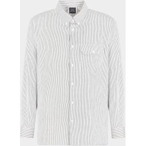 Armani Exchange - XM000199.AF12143/F0024 - Casual Hemd - Wit - Lange Mouw