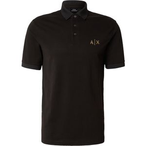 Armani Exchange - XM000330AF10366UC001 Poloshirt - Zwart - Katoen - Korte Mouwen