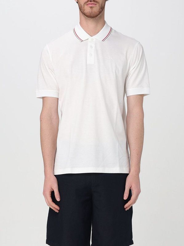 Armani Exchange - Poloshirt - Wit - Katoen - Gemerceriseerd