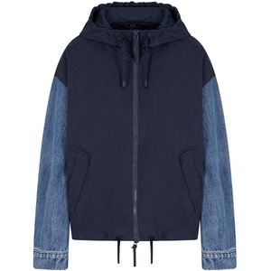 Denim Trucker Jas - Marineblauw - Katoen - Regular Fit