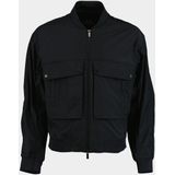 Armani Exchange Blouson pour homme, édition bleue, avec logo, bleu marine, taille M, bleu foncé, M