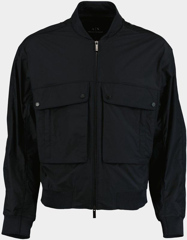 Armani Exchange - XM000344AF12283UB101 - Jas - Marineblauw - Polyester - Maxi Zakken