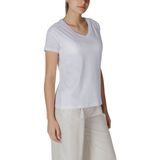 Armani Exchange - XW000531AF10359U0002 - T-shirt - Wit - Katoen - Korte Mouwen