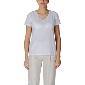 Armani Exchange - XW000531AF10359U0002 - T-shirt - Wit - Katoen - Korte Mouwen