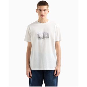Armani Exchange - XM000555AF10358U0009 - T-shirt - Wit - Korte Mouwen - Casual - Katoen