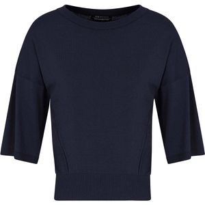 Armani Exchange - XW000582AF10352UB100 - Marinetrui - Marineblauw - Korte Mouwen - Viscose