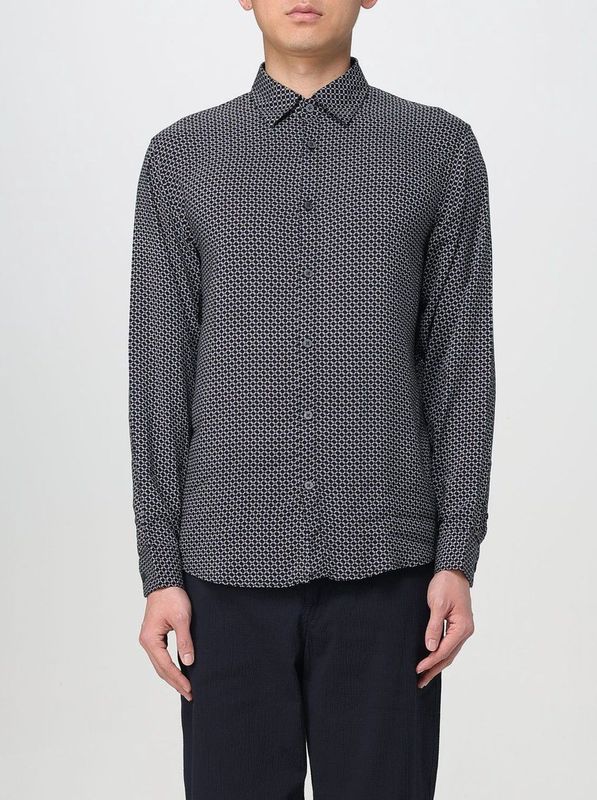 Armani Exchange - Vrijetijdsoverhemd - Groen - Viscose - Knoopsluiting