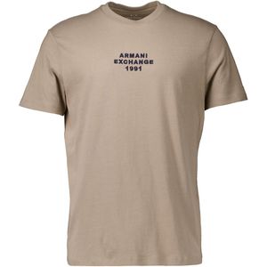 Armani Exchange - Utility Edge - T-shirt - Bruin - Geborduurd Logo - Regular Fit