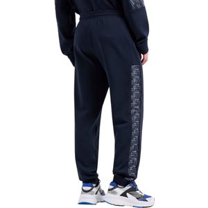 EA7 - Logo Serie - Tracksuitbroek - Marineblauw - Katoenmix
