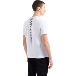 EA7 Emporio Armani - Logo Tee - T-shirt - Wit