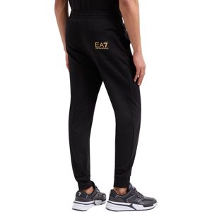 EA7 - Logo Series - Joggingbroek - Zwart - Katoen - Normale Pasvorm