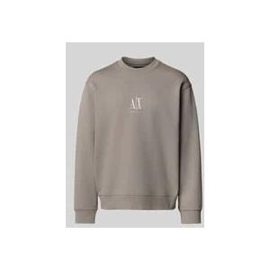 Sweatshirt - Marineblauw - Katoen/Polyester - Geborduurd Logo